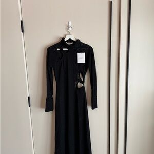 Victoria Beckham Black Cut-Out Dress